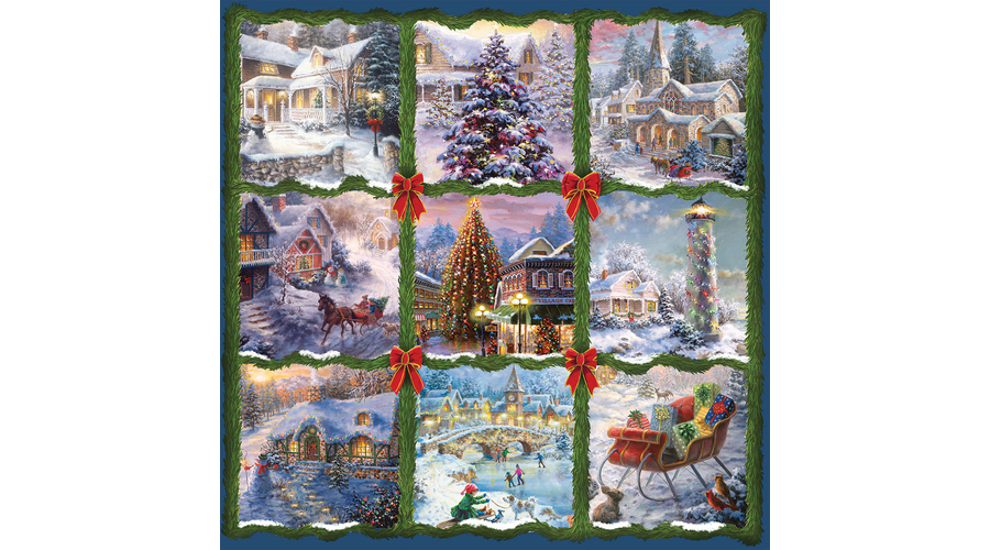 Christmas Nine patch - Alipson 50056 - 1000 darabos puzzle