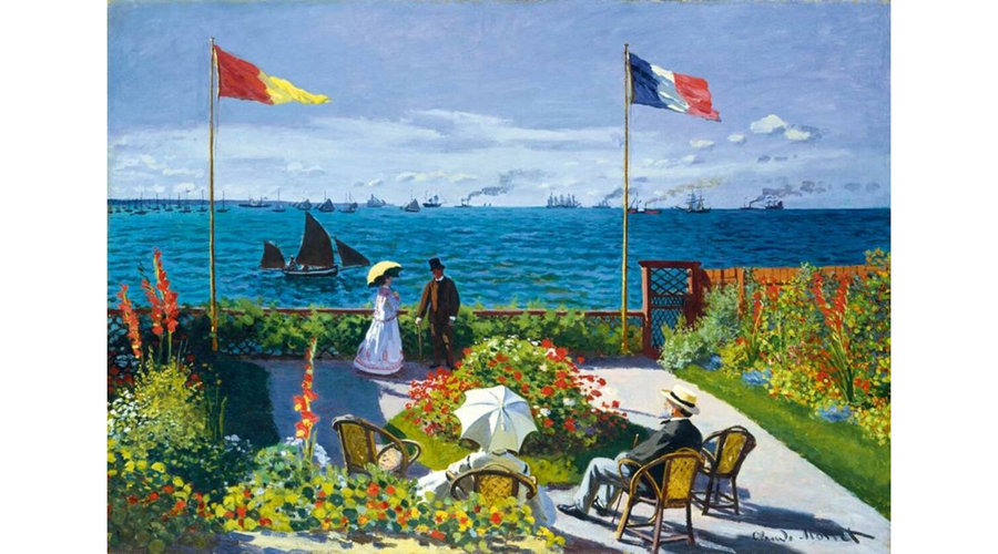 Claude Monet - Garden at Sainte-Adresse  Bluebird 60042 1000 darabos puzzle