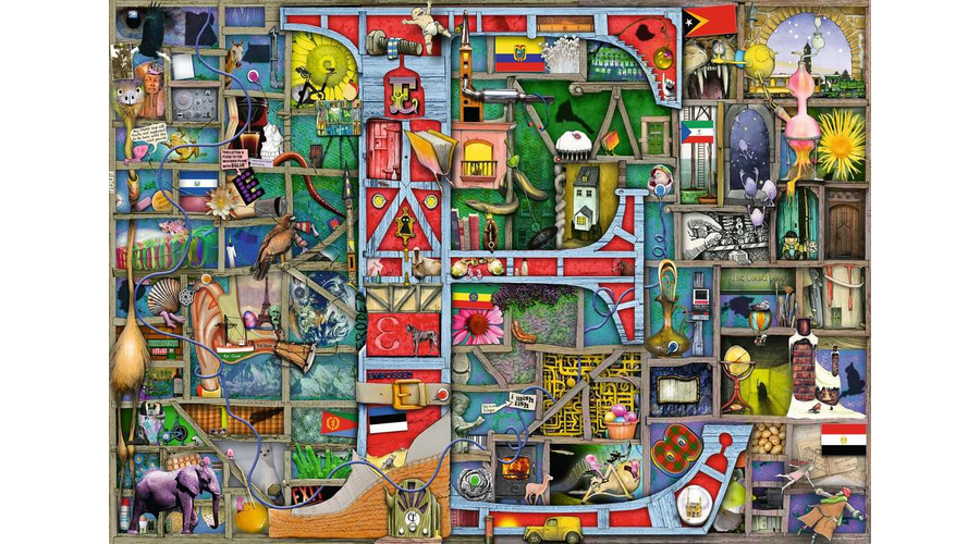 Ravensburger 16420 - Varázslatos ABC E - 1000 db-os puzzle - Colin Thompson