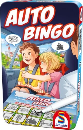 Auto Bingo fémdobozos úti játék
