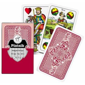 Magyar kártya piros hátoldalú