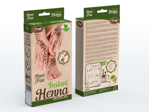 Instant Henna Szett Kéz és Láb mintákkal