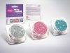 Csillámpor szett - Ezüst Azúrkék Babarózsaszín - 3 x 2.5 ml