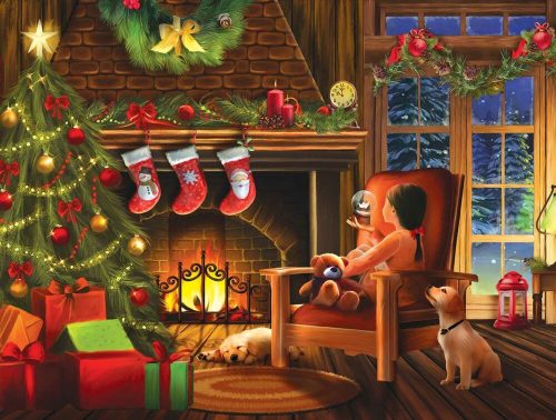 Dreaming of Christmas - Tom Wood - SunsOut puzzle 28816 - 1000 db-os