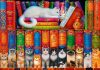 Cat Bookshelf - Bluebird 70344-P - 1000 db-os puzzle