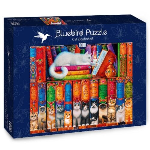 Cat Bookshelf - Bluebird 70344-P - 1000 db-os puzzle