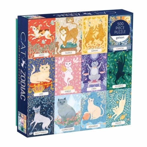 Cat Zodiac - Galison 500 darabos puzzle