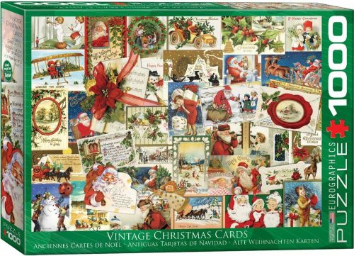 Vintage Christmas Cards - Eurographics 6000-0784 - 1000 darabos puzzle