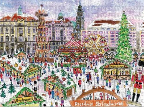 Karácsonyi vásár - Christmas Market - Michael Storrings 1000 darabos puzzle