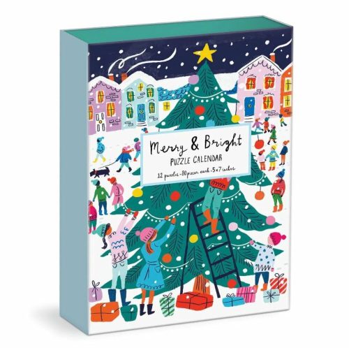 Merry and Bright 12 Days of Christmas - Adventi Puzzle Kalendárium - Louise Cunningham