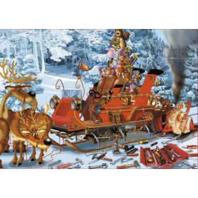   Szánkószerelés - Sleigh Repair - Piatnik 1000 db-os puzzle