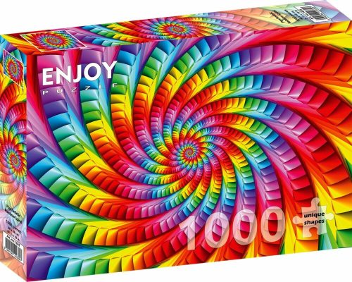 Psychedelic Rainbow Spiral - Enjoy 1635 - 1000 darabos puzzle