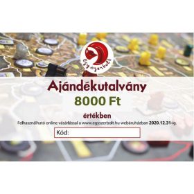 Ajándékutalvány - 8000 Ft