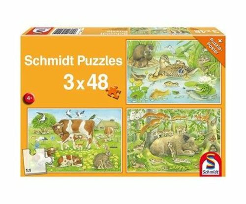 Állatcsalád, 3x48 db (56222) Tierfamilien / Animal family, 3x48 pcs