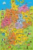 Cartoon map of Germany 200 db (56312) Deutschlandkarte mit Bildern