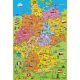 Cartoon map of Germany 200 db (56312) Deutschlandkarte mit Bildern