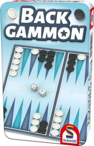 Backgammon fémdobozban (51445) Backgammon