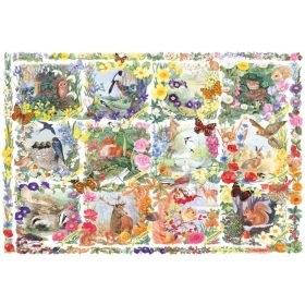   Through the seasons with animals and flowers - Schmidt 56422 - 200 db-os puzzle