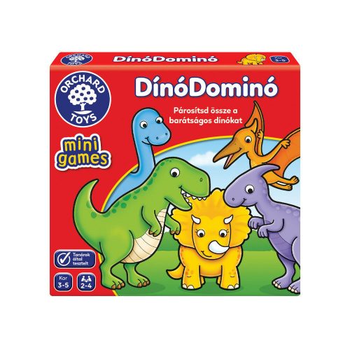 ORCHARD TOYS, MINI JÁTÉK, DINÓ DOMINÓ