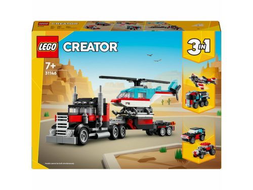 LEGO Creator 31146 Platós teherautó és helikopter
