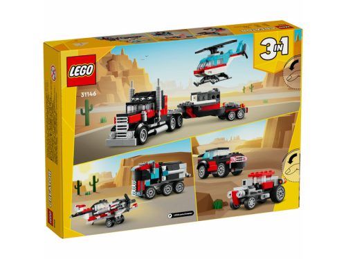 LEGO Creator 31146 Platós teherautó és helikopter