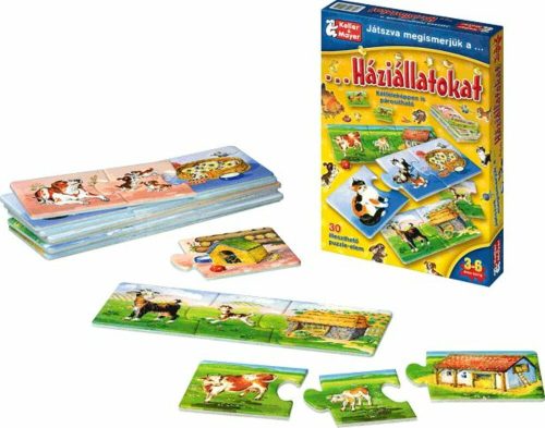 Játszva megismerjük a háziállatokat 30 darabos puzzle