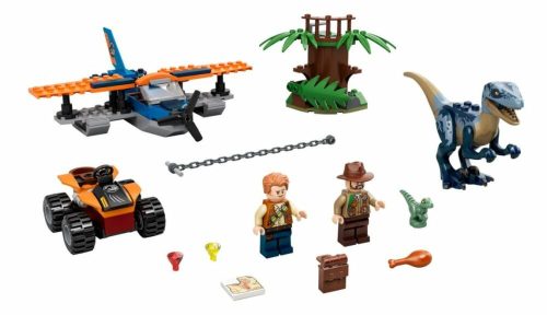 LEGO Jurassic World - Velociraptor: Kétfedelű repülőgépes ment 75942