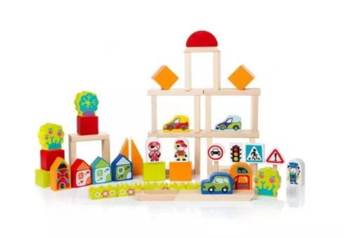 Cubika Fa építőkocka fiúknak