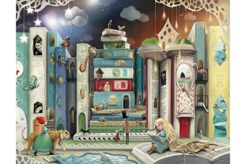 Puzzle 2000 db - Könyvek útja