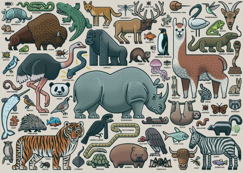 Ravensburger 16807 - Vadállatok - 1000 db-os puzzle