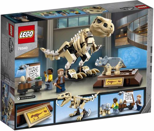LEGO Jurassic World T-Rex dinoszaurusz őskövület kiállítás 76940