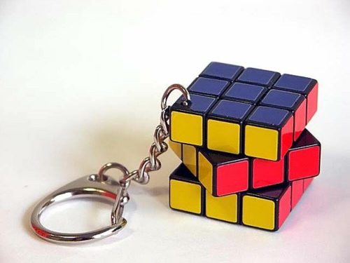 Rubik kocka kulcstartó 3x3