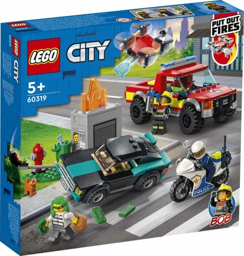 LEGO City Fire Tűzoltás és rendőrségi hajsza 60319