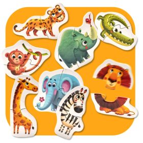 Cubika Bébi puzzle - 8 afrikai állat
