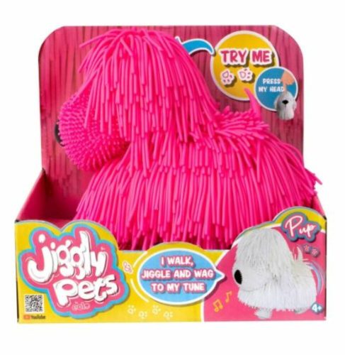 Jiggly Pets Riszáló állatok - kutya pink