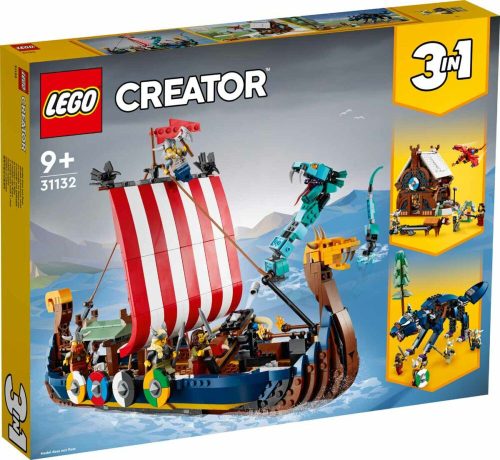 LEGO Creator Viking hajó és a Midgard kígyó 31132