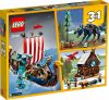 LEGO Creator Viking hajó és a Midgard kígyó 31132