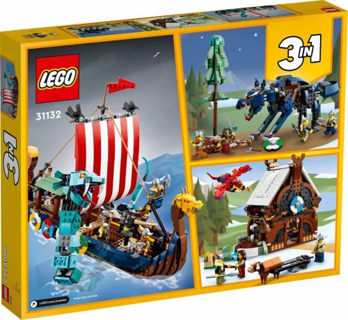 LEGO Creator 31132 Viking hajó és a Midgard kígyó