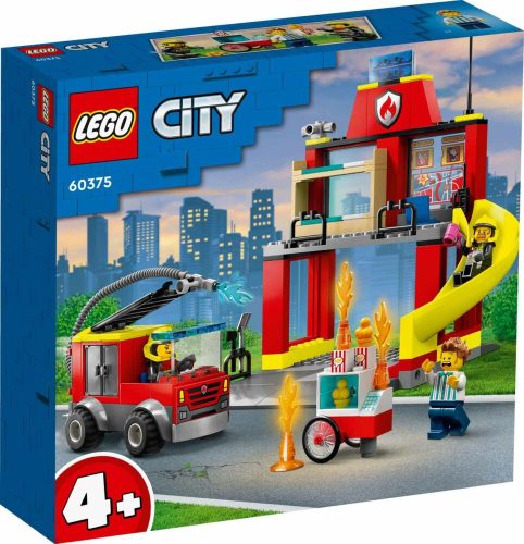 LEGO City 60375 Tűzoltóállomás és tűzoltóautó