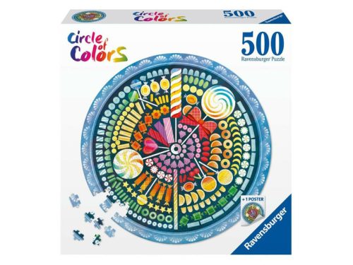 Puzzle kör 500 db - Cukorka Ravensburger 173501