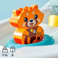 Kép 4/5 - LEGO DUPLO My First Vidám fürdetéshez: úszó vörös panda 10964