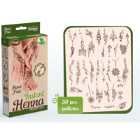 Kép 1/4 - Instant Henna Szett Kéz és Láb mintákkal