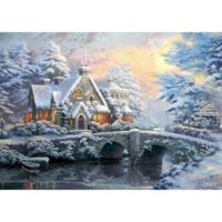Kép 1/3 - Winter and Spring in Lamplight Manour - Schmidt 59468 - 2x1000 db-os puzzle
