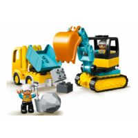 Kép 6/6 - LEGO DUPLO Town - Teherautó és lánctalpas exkavátor 10931