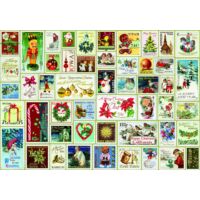 Kép 1/2 - Karácsonyi bélyegek - Christmas Stamps - Bluebird 70488 - 1000 db-os puzzle