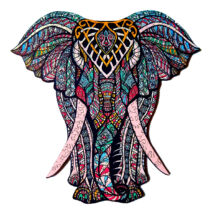 Védelmező Elefánt prémium fa puzzle