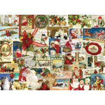 Vintage Christmas Cards - Eurographics 6000-0784 - 1000 darabos puzzle
