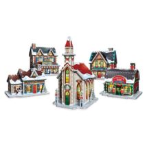 Karácsonyi falu - Christmas Village - Wrebbit 3D Puzzle - 116 darabos