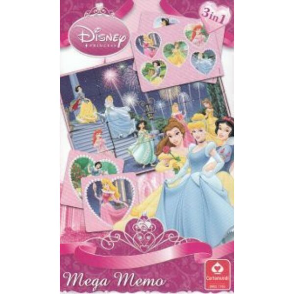 Princess - Disney Hercegnők MEGA memo dobozos játék - Egyszerbolt Társasjáték Webáruház