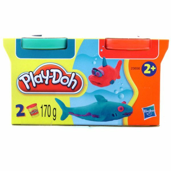 Play-Doh 2 tégelyes utántöltő gyurma készlet - sárga-rózsaszín